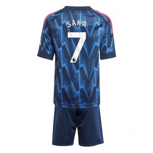 Fotbalové Dres Arsenal Bukayo Saka #7 Dětské Venkovní Oblečení 2025-26 Krátký Rukáv (+ trenýrky)